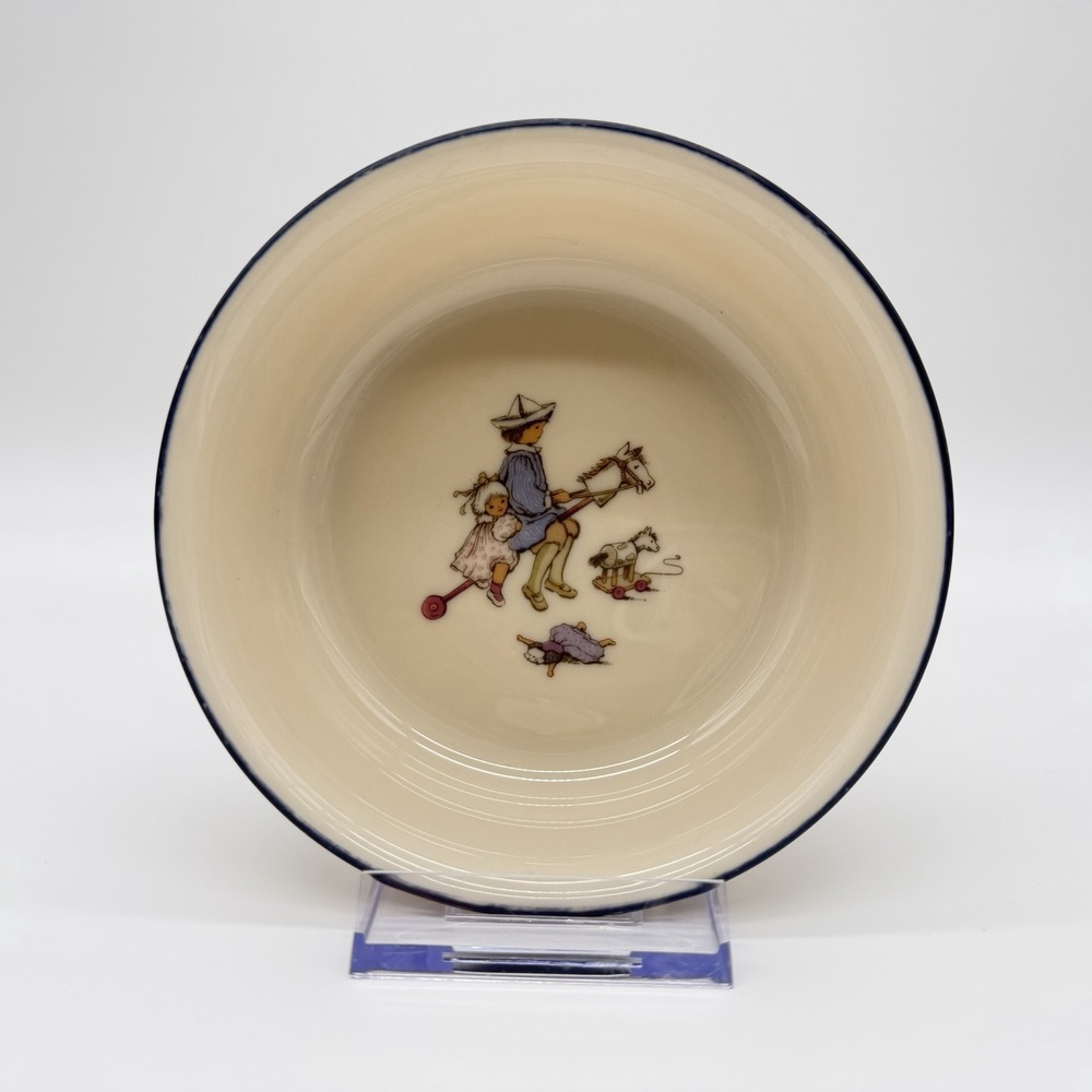 Lenox Special Child's Bowl with Children on Stick Pony.